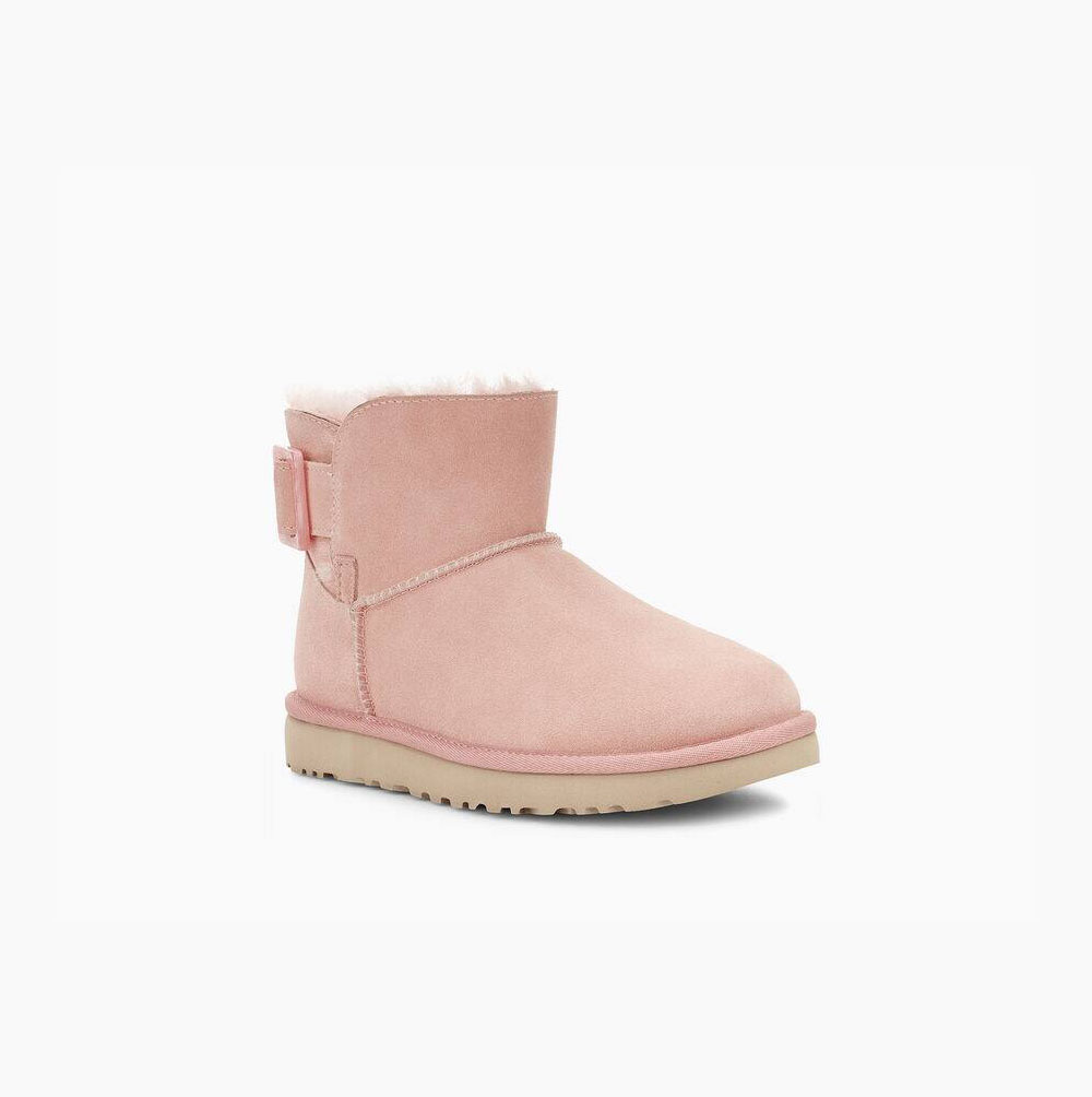 UGG Mini Bailey Fashion Buckle - Boots Dame - Oransje (NO-P279)